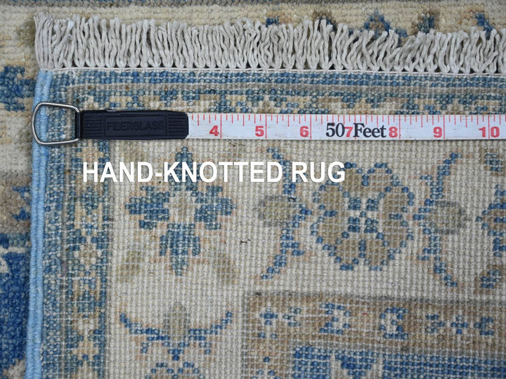 1'11" x 5'8" New Hand Knotted Blue Wool Runner Oriental Rug - MOA10222015
