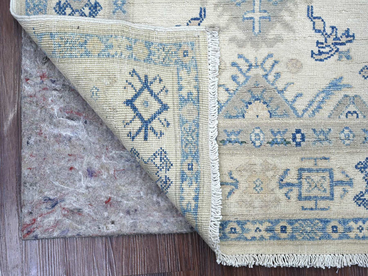 2'11" x 4'9" New Hand Knotted Ivory Wool Rectangle Oriental Rug - MOA10222019