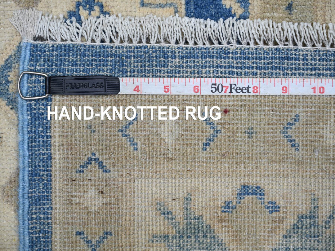 5'10" x 8'8" New Hand Knotted Blue Wool Rectangle Oriental Rug - MOA10222022