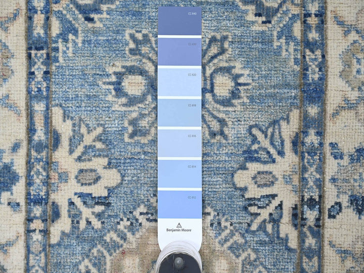 2'1" x 6'0" New Hand Knotted Blue Wool Runner Oriental Rug - MOA10222023