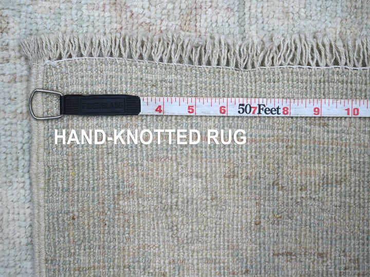 2'8" x 13'8" New Hand Knotted Blue Wool Runner Oriental Rug - MOA10222024