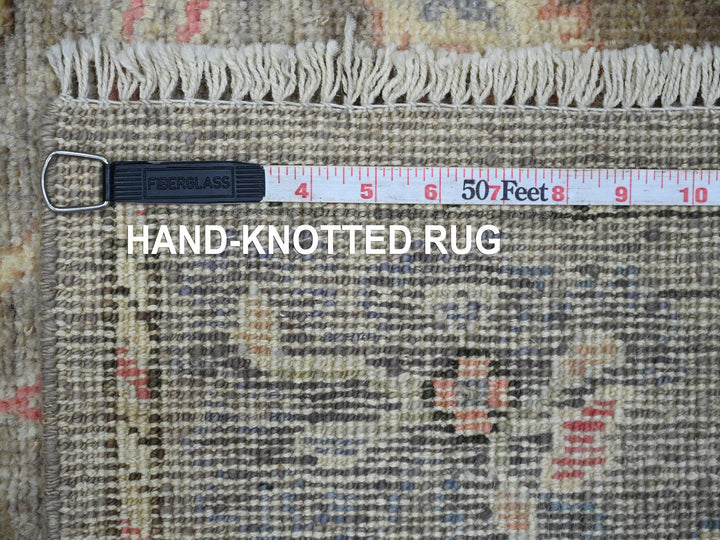 2'10" x 17'0" New Hand Knotted Brown Wool Runner Oriental Rug - MOA10222025