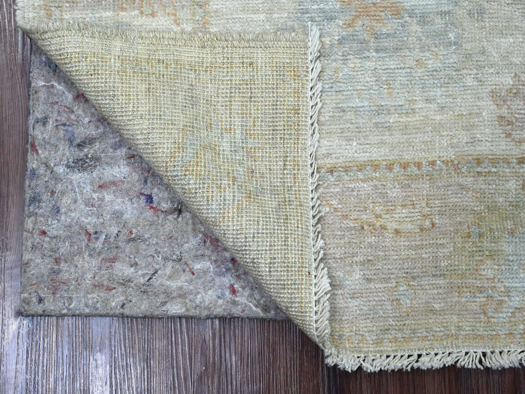 2'11" x 5'11" New Hand Knotted Grey Wool Runner Oriental Rug - MOA10222028