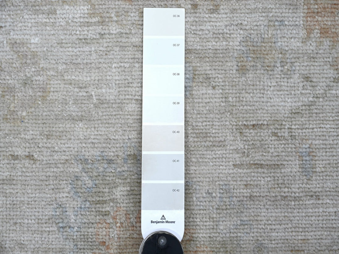 2'11" x 5'11" New Hand Knotted Grey Wool Runner Oriental Rug - MOA10222028