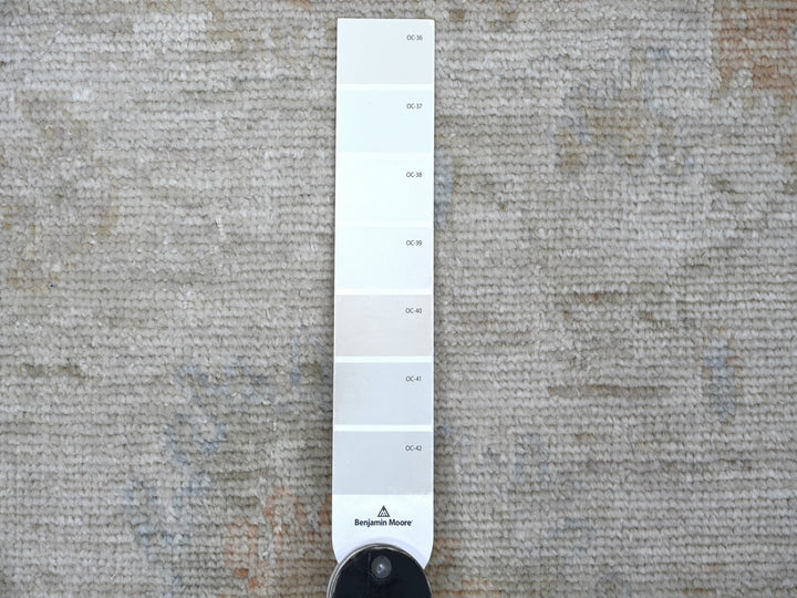 2'11" x 5'11" New Hand Knotted Grey Wool Runner Oriental Rug - MOA10222028