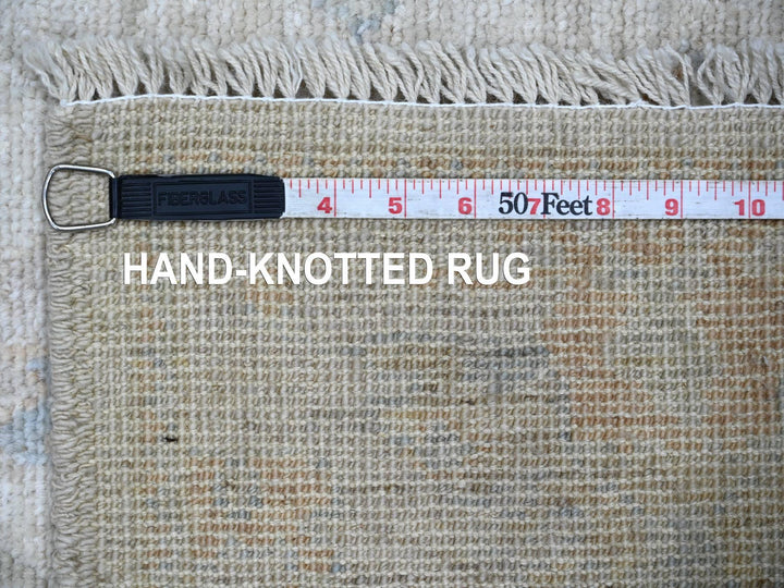 2'11" x 5'11" New Hand Knotted Grey Wool Runner Oriental Rug - MOA10222028