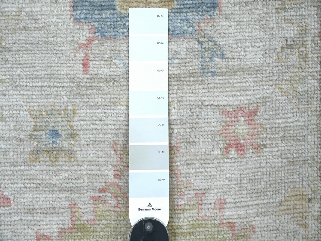 2'8" x 13'11" New Hand Knotted Grey Wool Runner Oriental Rug - MOA10222029