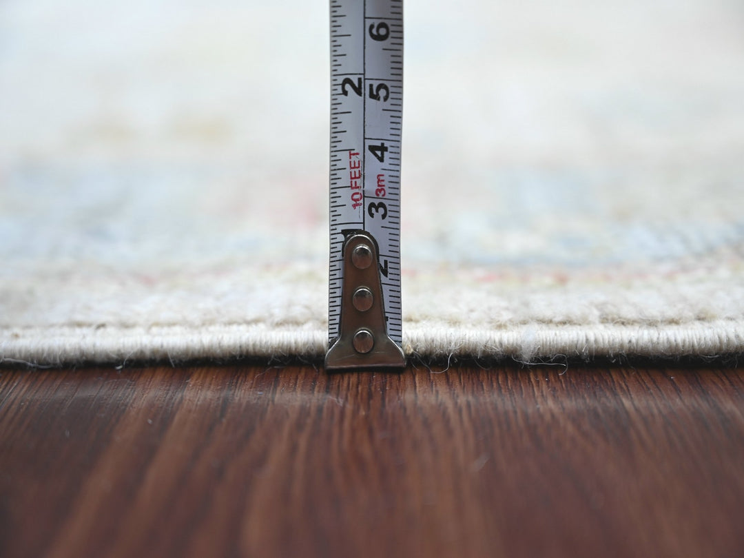 2'8" x 13'11" New Hand Knotted Grey Wool Runner Oriental Rug - MOA10222029