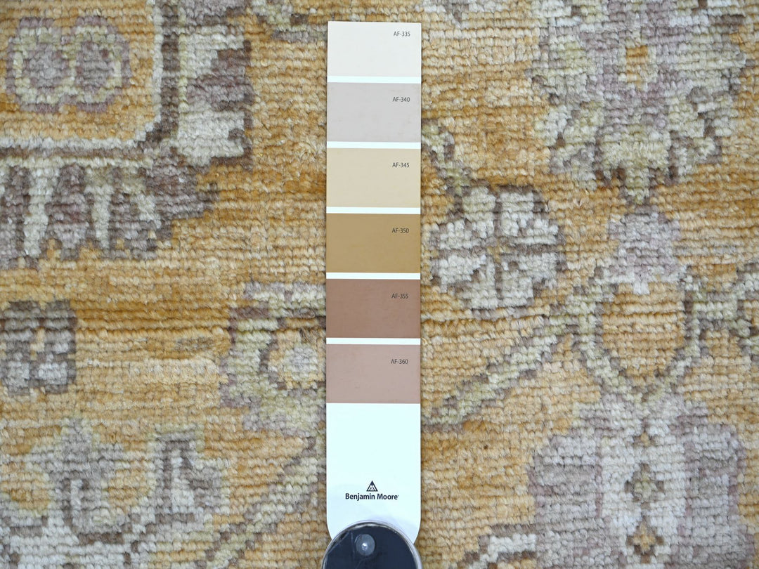 2'11" x 13'6" New Hand Knotted Brown Wool Runner Oriental Rug - MOA10222030