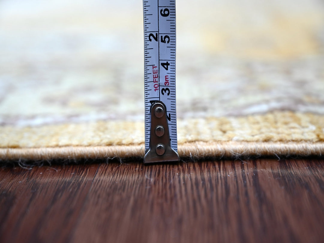 2'11" x 13'6" New Hand Knotted Brown Wool Runner Oriental Rug - MOA10222030