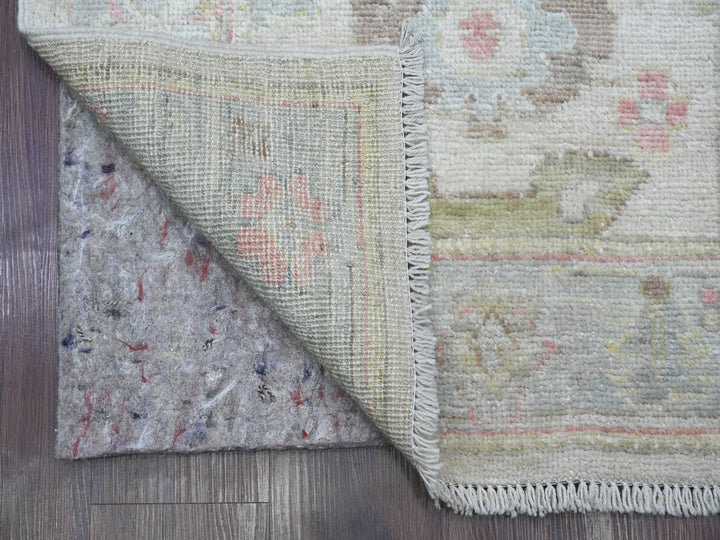 2'9" x 17'3" New Hand Knotted Grey Wool Runner Oriental Rug - MOA10222032