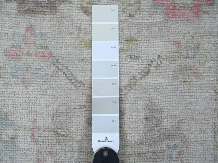 2'9" x 17'3" New Hand Knotted Grey Wool Runner Oriental Rug - MOA10222032