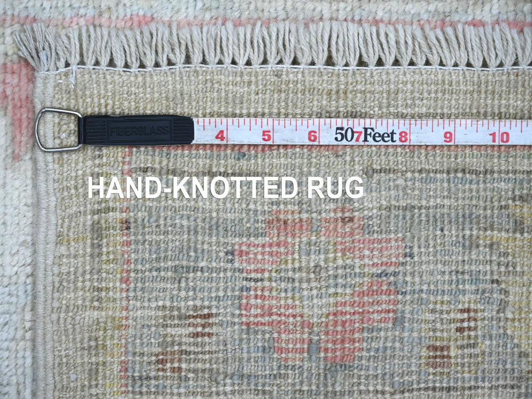 2'9" x 17'3" New Hand Knotted Grey Wool Runner Oriental Rug - MOA10222032