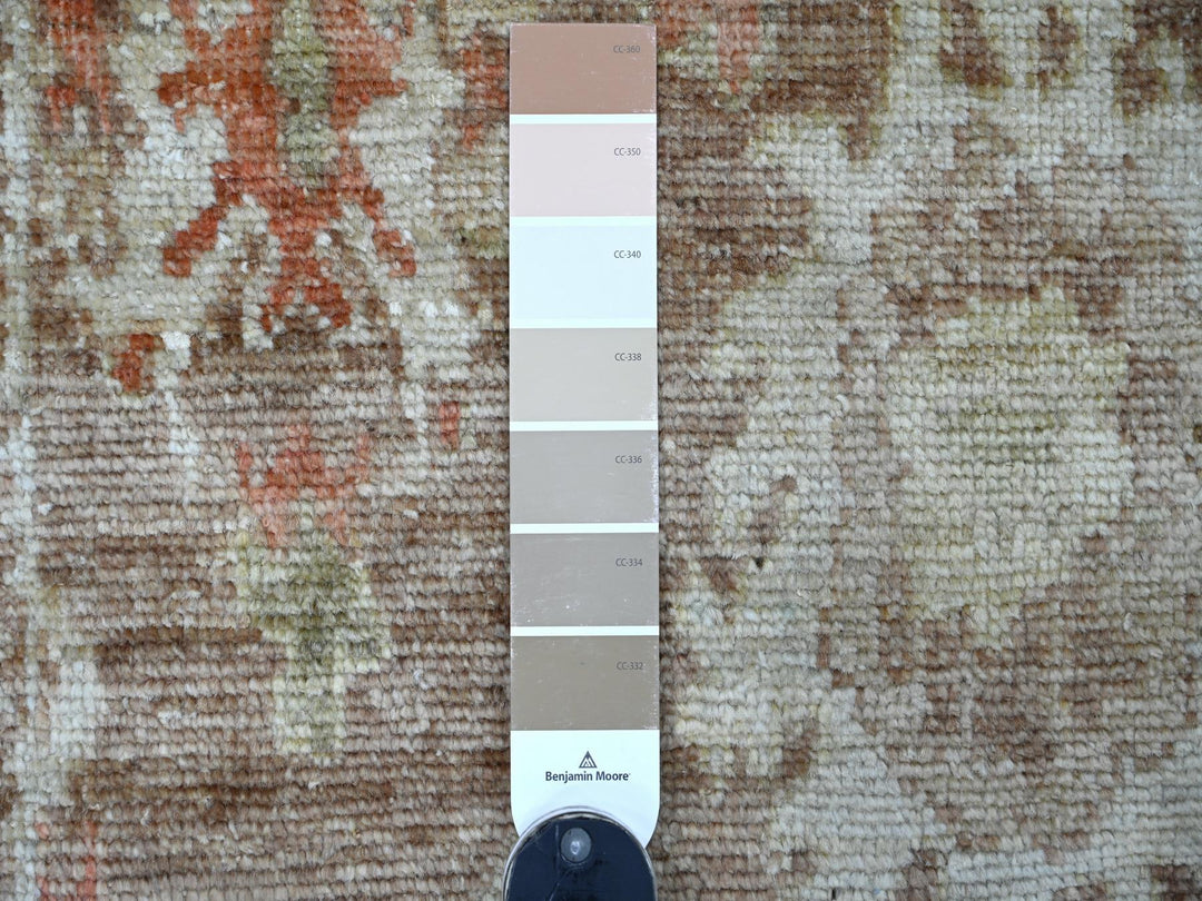 2'10" x 5'11" New Hand Knotted Brown Wool Runner Oriental Rug - MOA10222033