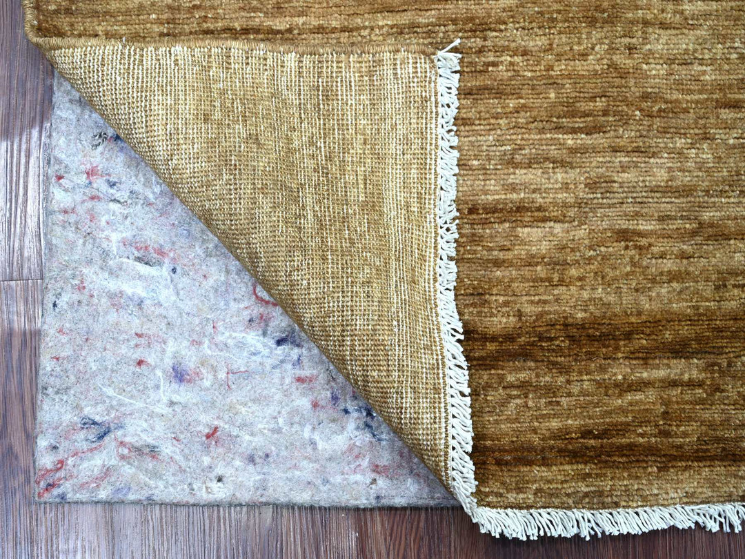 5'8" x 5'10" New Hand Knotted Brown Wool Square Oriental Rug - MOA10222034