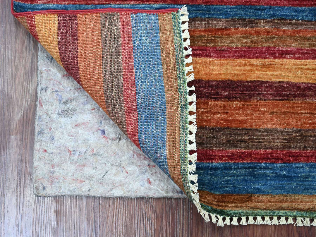 2'9" x 3'10" New Hand Knotted Multicolored Wool Rectangle Oriental Rug - MOA10222038
