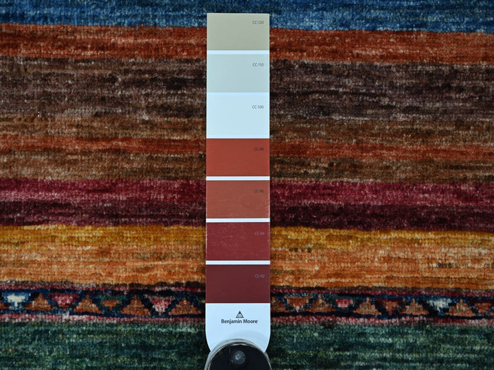 2'9" x 3'10" New Hand Knotted Multicolored Wool Rectangle Oriental Rug - MOA10222038