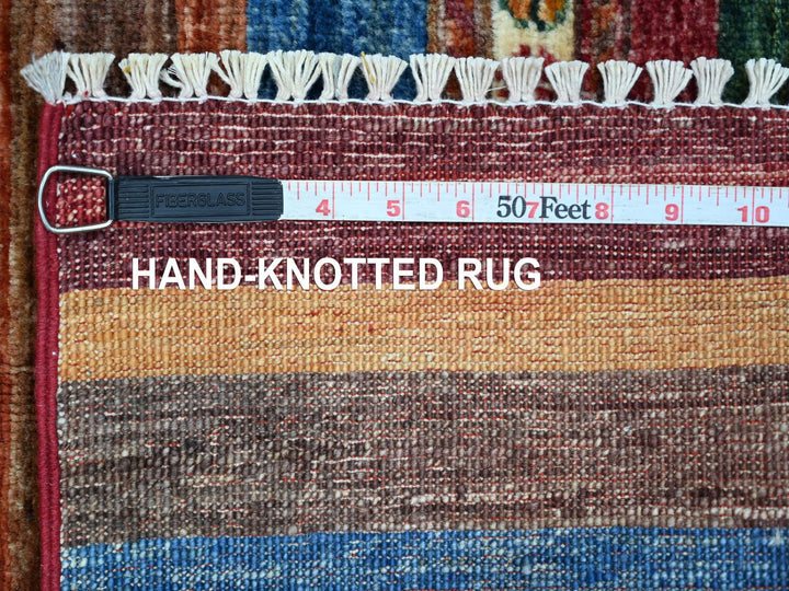 2'9" x 3'10" New Hand Knotted Multicolored Wool Rectangle Oriental Rug - MOA10222038