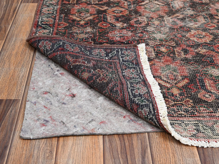2'7" x 8'7" Vintage Hand Knotted Brown Wool Runner Oriental Rug - MOA1022203