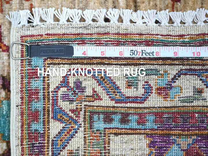 2'9" x 4'1" New Hand Knotted Ivory Wool Rectangle Oriental Rug - MOA10222045