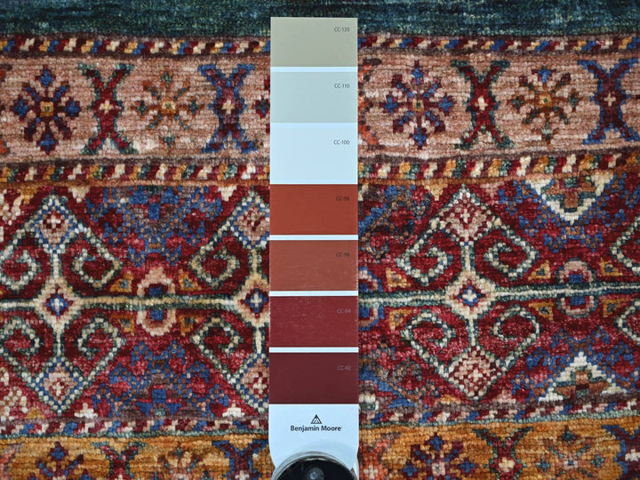 2'10" x 4'4" New Hand Knotted Red Wool Rectangle Oriental Rug - MOA10222048