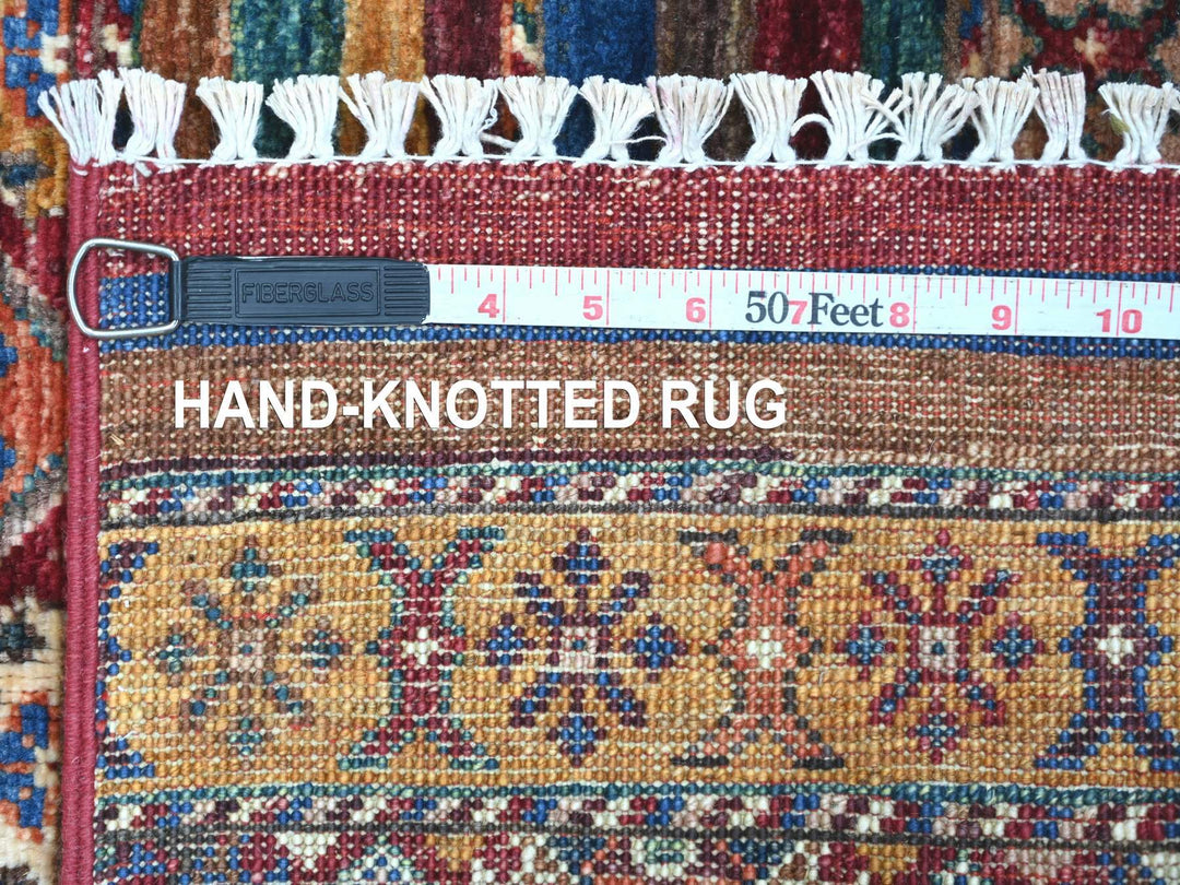 2'10" x 4'4" New Hand Knotted Red Wool Rectangle Oriental Rug - MOA10222048