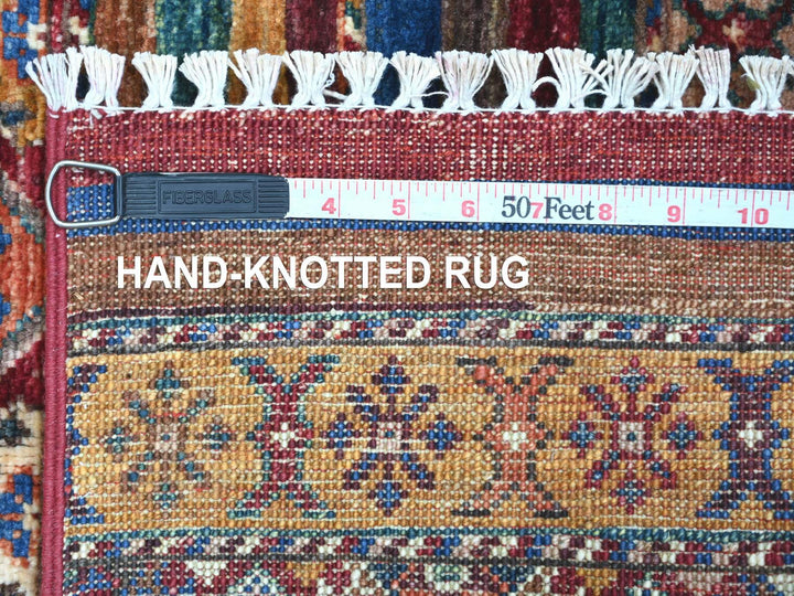 2'10" x 4'4" New Hand Knotted Red Wool Rectangle Oriental Rug - MOA10222048