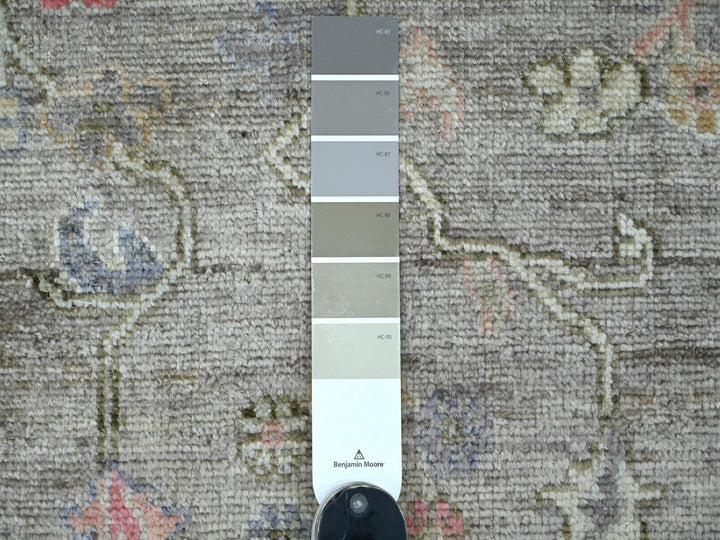 2'10" x 17'4" New Hand Knotted Brown Wool Runner Oriental Rug - MOA10222051
