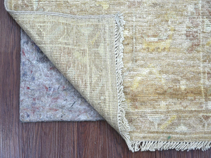 2'1" x 5'11" New Hand Knotted Brown Wool Runner Oriental Rug - MOA10222053