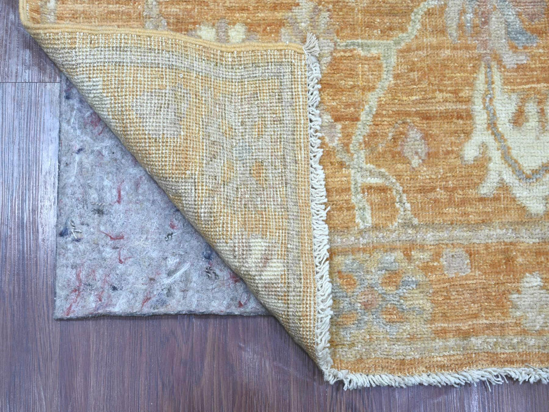 2'7" x 13'5" New Hand Knotted Brown Wool Runner Oriental Rug - MOA10222055