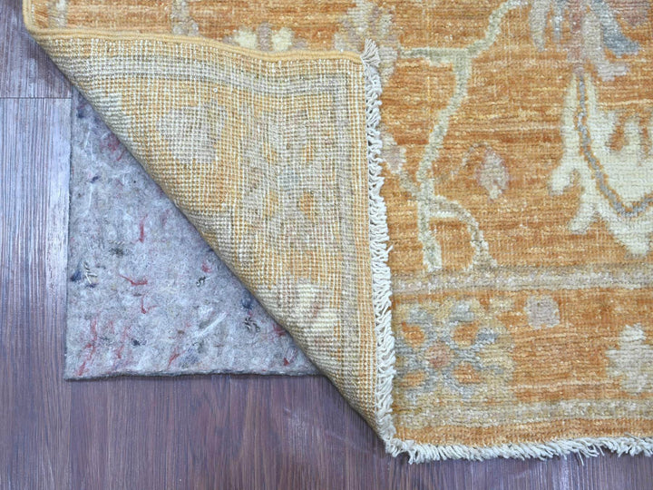 2'7" x 13'5" New Hand Knotted Brown Wool Runner Oriental Rug - MOA10222055