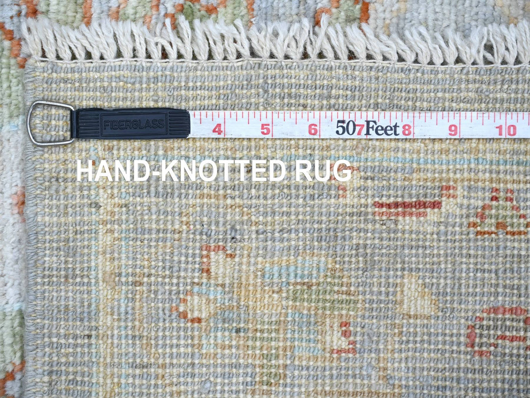 2'8" x 5'11" New Hand Knotted Blue Wool Runner Oriental Rug - MOA10222058