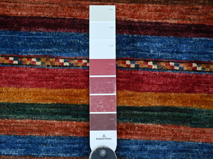 2'8" x 3'11" New Hand Knotted Red Wool Rectangle Oriental Rug - MOA10222065
