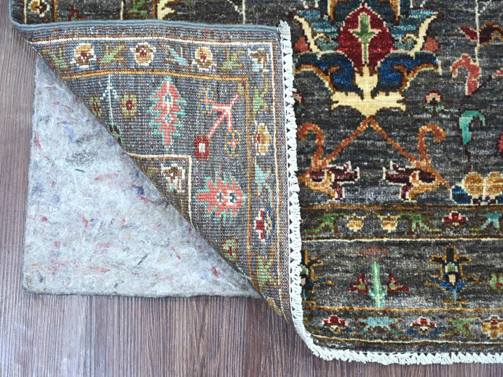 3'0" x 4'1" New Hand Knotted Brown Wool Rectangle Oriental Rug - MOA10222066