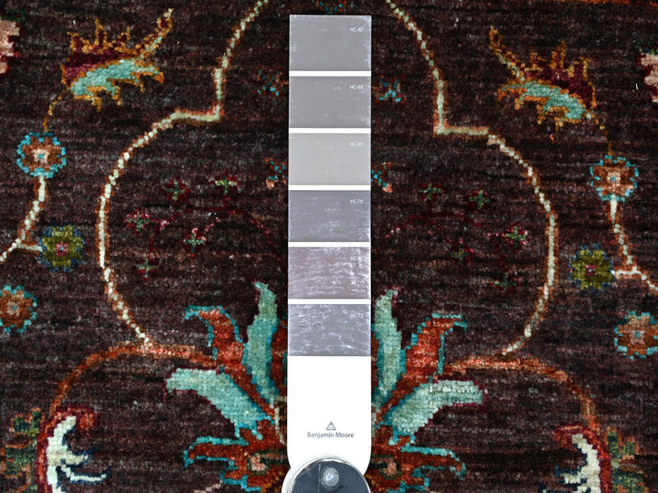 2'8" x 3'10" New Hand Knotted Brown Wool Rectangle Oriental Rug - MOA10222068