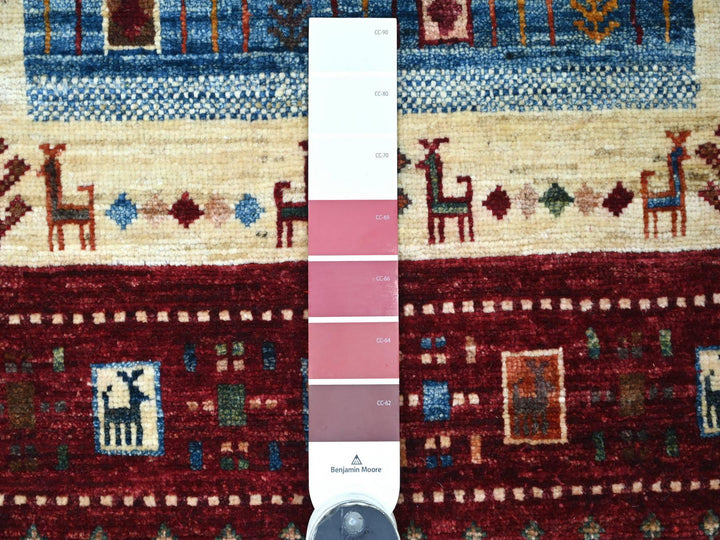 2'8" x 8'3" New Hand Knotted Red Wool Runner Oriental Rug - MOA10222069