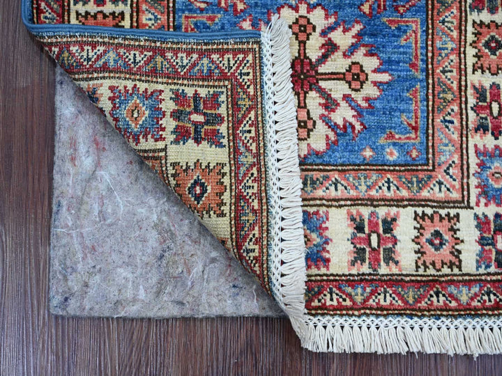 2'0" x 3'0" New Hand Knotted Blue Wool Rectangle Oriental Rug - MOA10222073