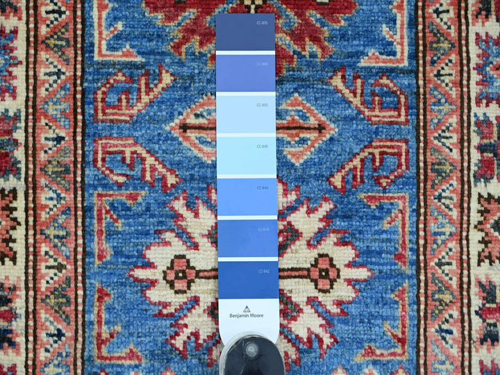 2'0" x 3'0" New Hand Knotted Blue Wool Rectangle Oriental Rug - MOA10222073