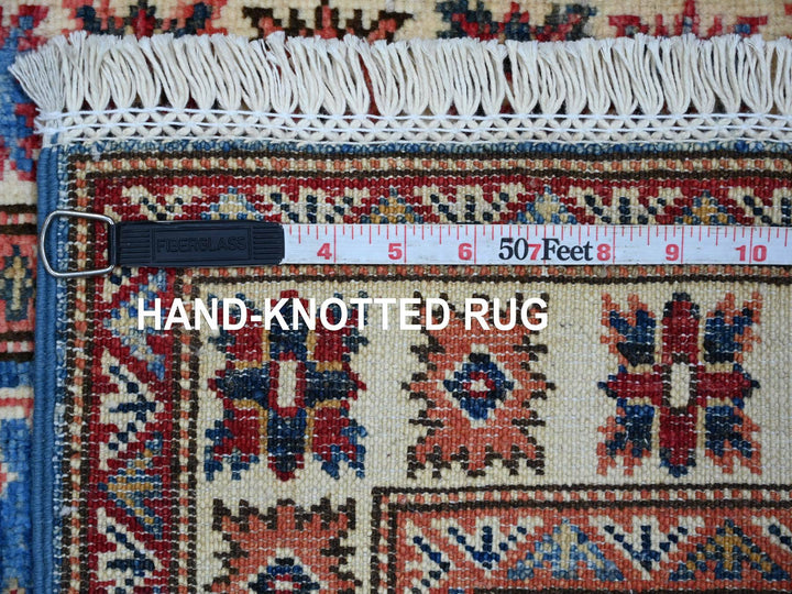 2'0" x 3'0" New Hand Knotted Blue Wool Rectangle Oriental Rug - MOA10222073