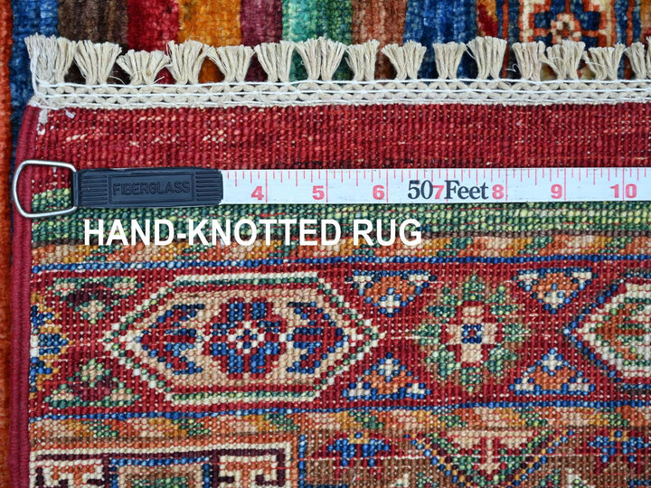 2'11" x 4'11" New Hand Knotted Red Wool Rectangle Oriental Rug - MOA10222077