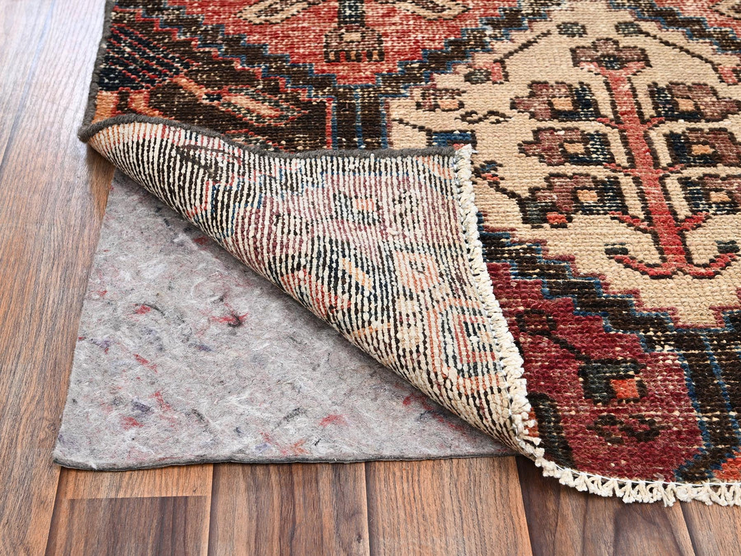 3'0" x 9'2" Vintage Hand Knotted Brown Wool Runner Oriental Rug - MOA1022207