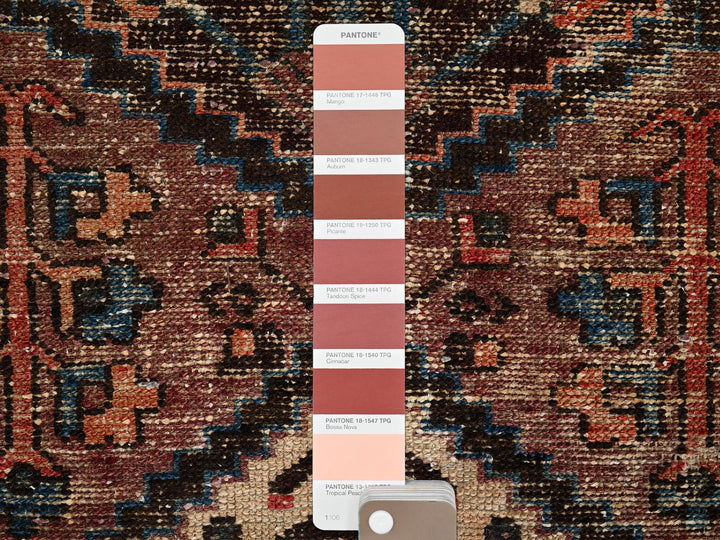 3'0" x 9'2" Vintage Hand Knotted Brown Wool Runner Oriental Rug - MOA1022207
