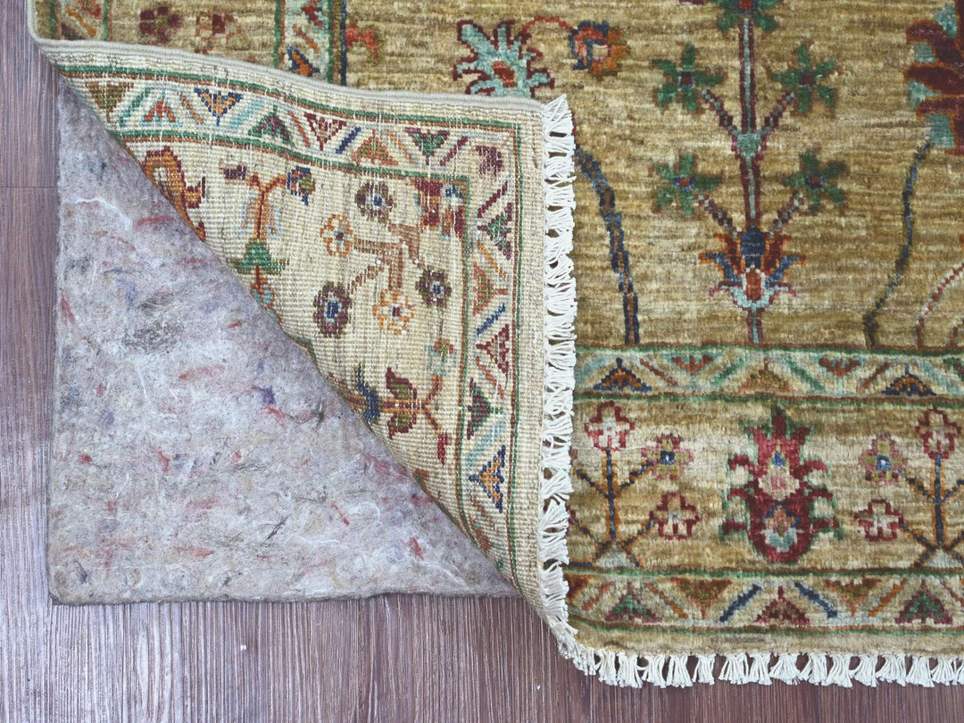3'4" x 4'8" New Hand Knotted Brown Wool Rectangle Oriental Rug - MOA10222080