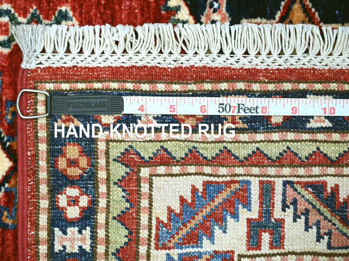 3'3" x 4'11" New Hand Knotted Red Wool Rectangle Oriental Rug - MOA10222082