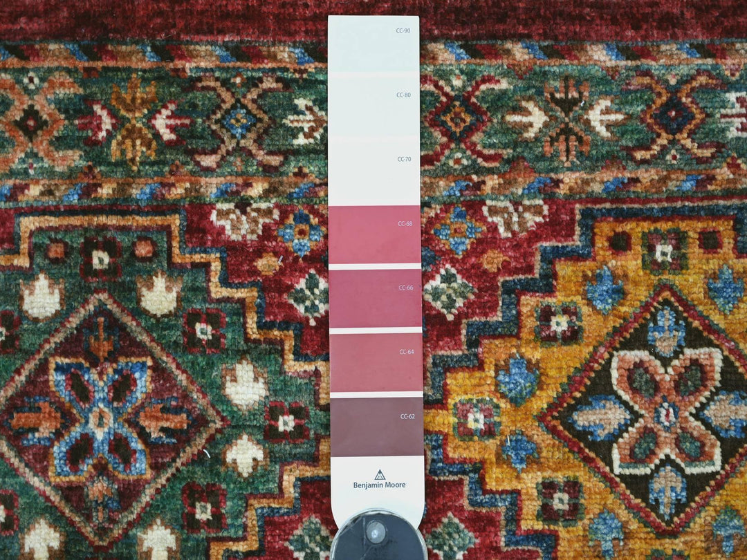 3'2" x 4'6" New Hand Knotted Multicolored Wool Rectangle Oriental Rug - MOA10222083