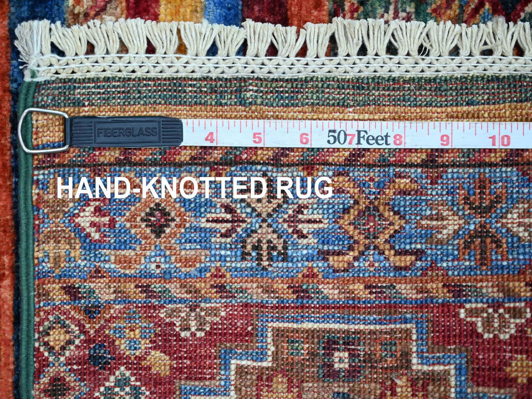 3'2" x 4'6" New Hand Knotted Multicolored Wool Rectangle Oriental Rug - MOA10222083