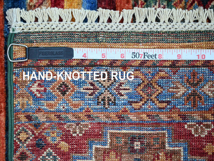 3'2" x 4'6" New Hand Knotted Multicolored Wool Rectangle Oriental Rug - MOA10222083