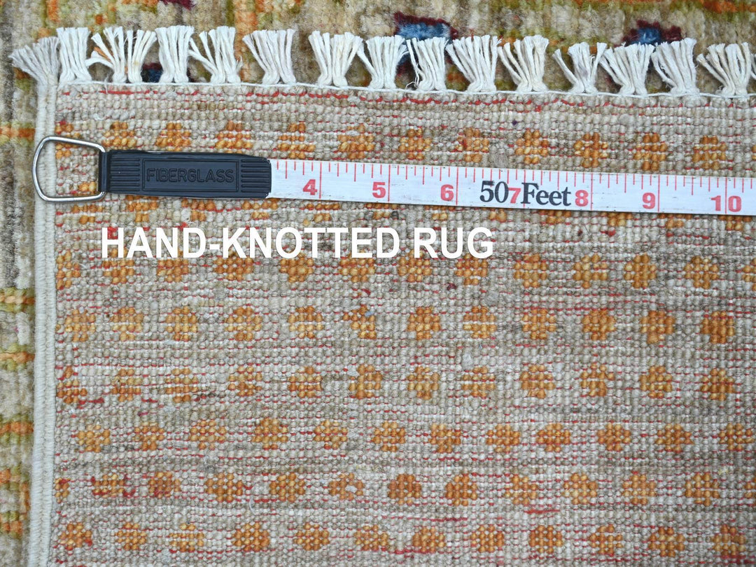 3'2" x 5'1" New Hand Knotted Brown Wool Rectangle Oriental Rug - MOA10222084