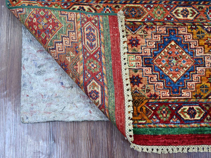 3'0" x 5'0" New Hand Knotted Multicolored Wool Rectangle Oriental Rug - MOA10222087