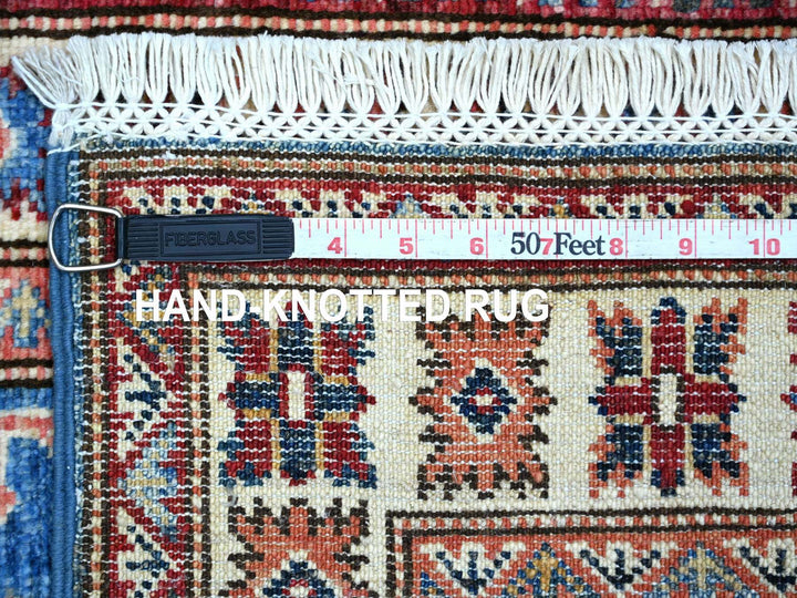 1'11" x 3'0" New Hand Knotted Blue Wool Rectangle Oriental Rug - MOA10222088